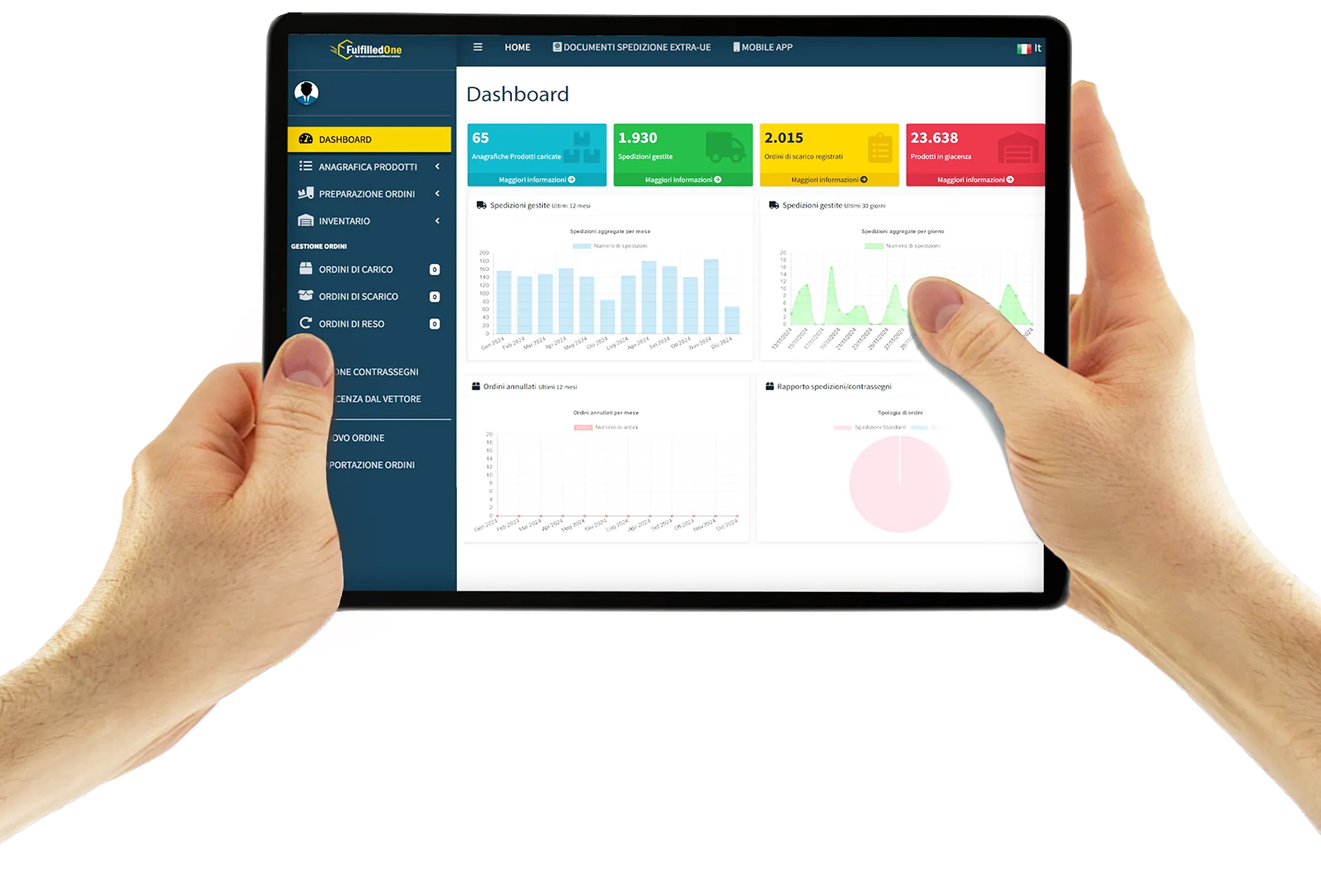Logistica inventario in tempo reale